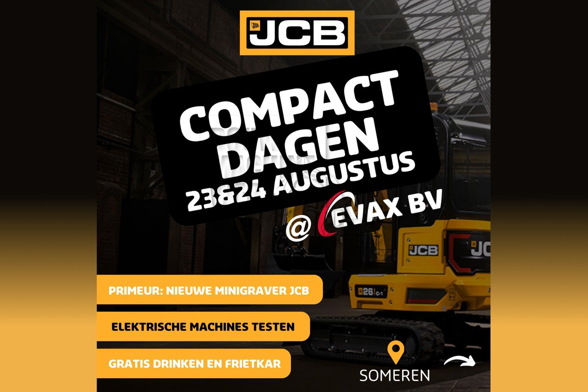 JCB Compact Dagen bij Evax - Kom testen en proberen