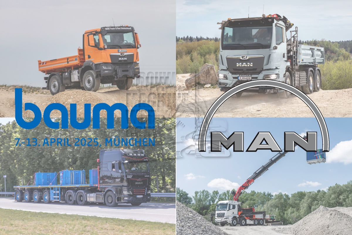 Bauma 2025: Geschikt voor elke toepassing MAN elektrisch en conventioneel 