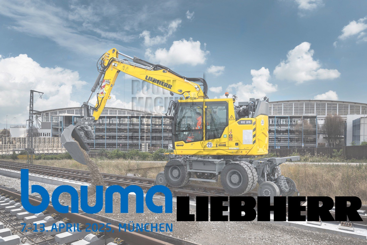 Bauma 2025: Première voor nieuwe Liebherr spoorweggraafmachine