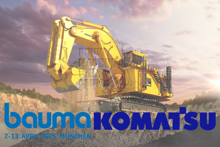 Bauma 2025: Komatsu toont de grootste graafmachine van de Bauma