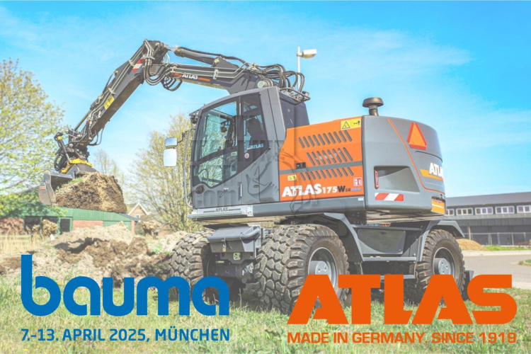 Bauma 2025: Atlas lanceert de 135Wsr, de meest compacte mobiele graafmachine van Atlas