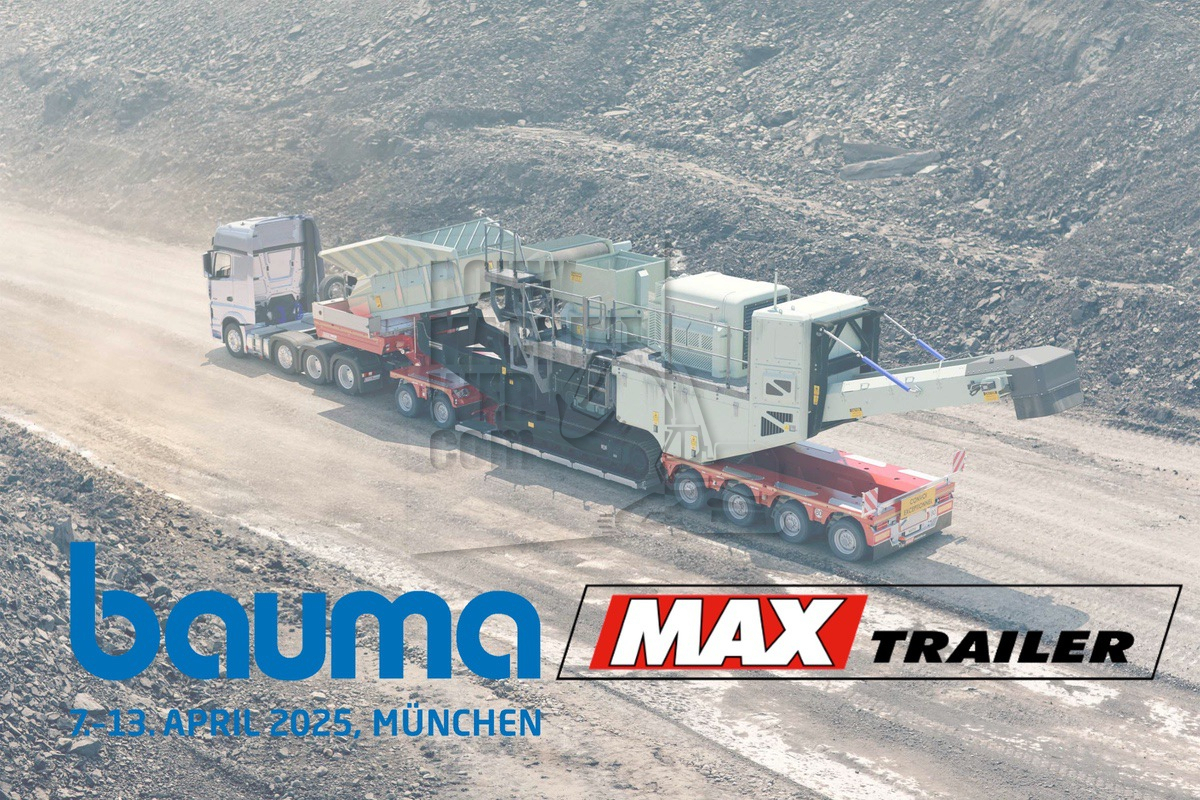 Bauma 2025: MAX Trailer MAX710 dieplader voor hoge laadvermogens