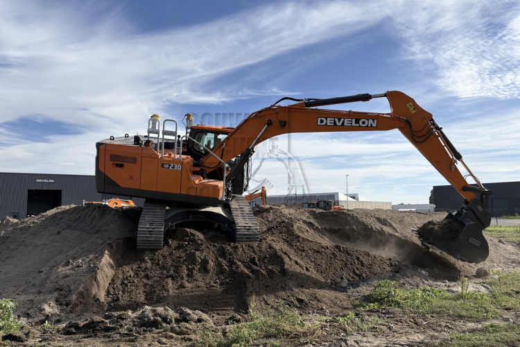 Develon 9-serie rupsgraafmachines zijn Trimble ready