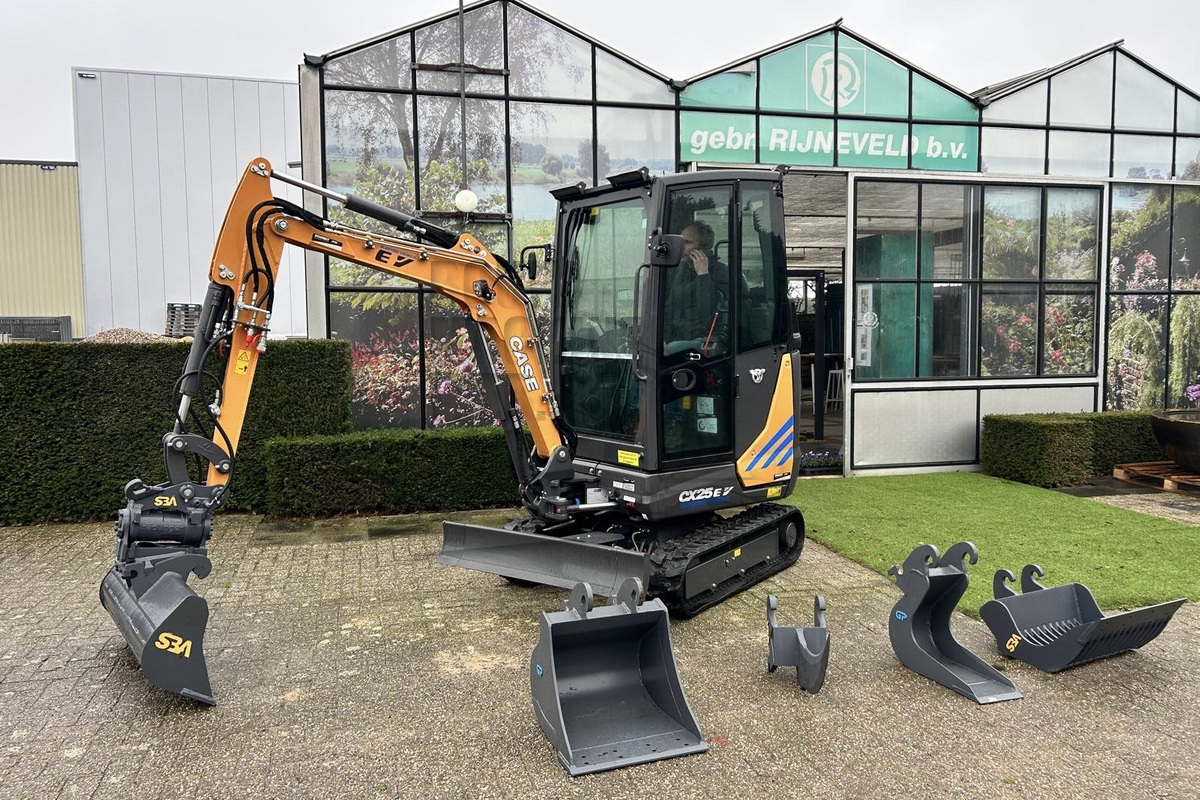 Emissieloze projecten maakt Gebr. Rijneveld met een Case minigraver