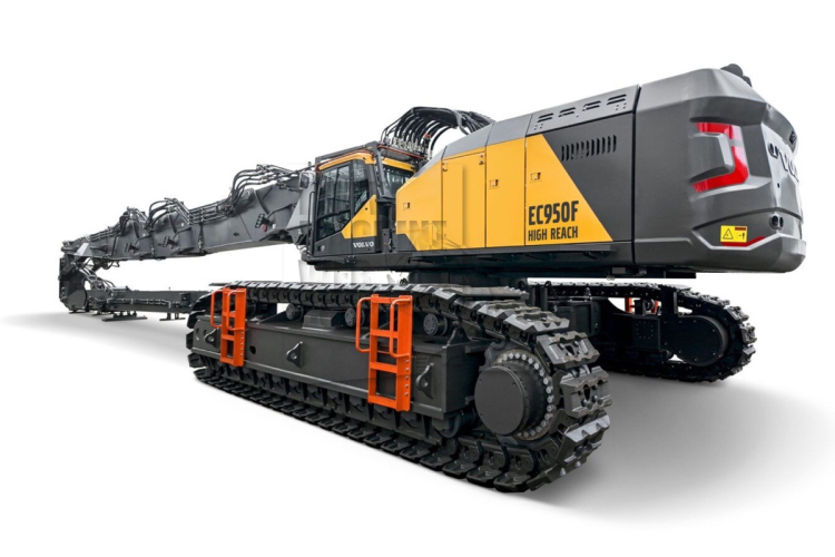 Volvo presenteert zijn grootste sloopgraafmachine ooit: 180 ton en 49 meter