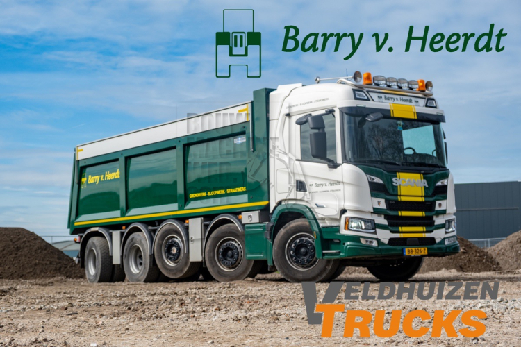 50 tons Scania 10x4 luchtgeveerde widespread kipper