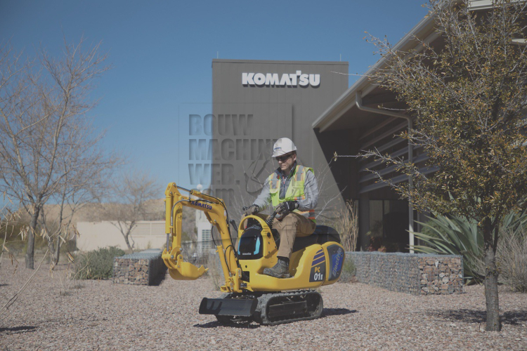 Komatsu brengt compacte micrograafmachines naar Europa voor marktonderzoek