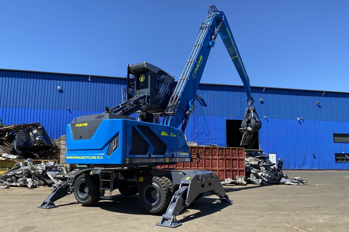 Nieuwe Fuchs MHL350G voor Geerlings Metaalrecyling B.V. in Venlo