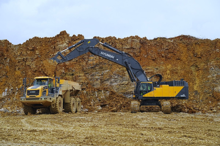 Hyundai materieelvloot in de kalksteenwinning