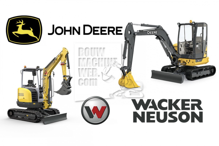 Wacker Neuson minigravers voor John Deere
