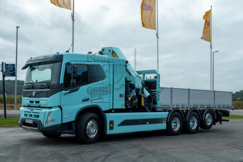 Volvo Trucks voor het zevende jaar marktleider bouwvoertuigen - FMX Electric 8x4